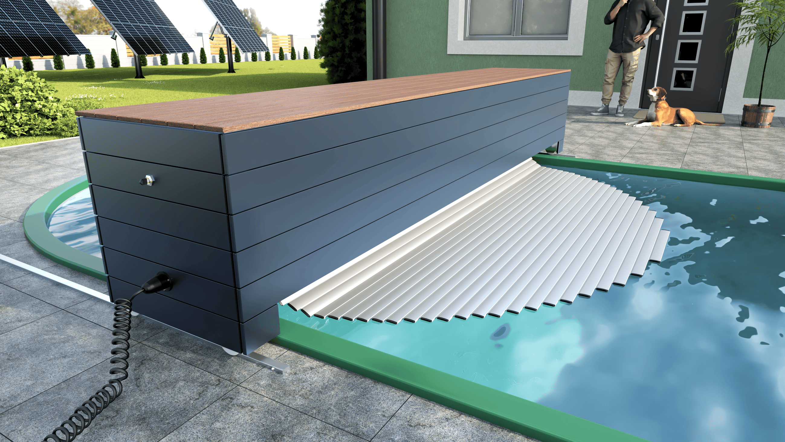 zwijarka nawodna Box Mobil, rolety basenowe Liderpool