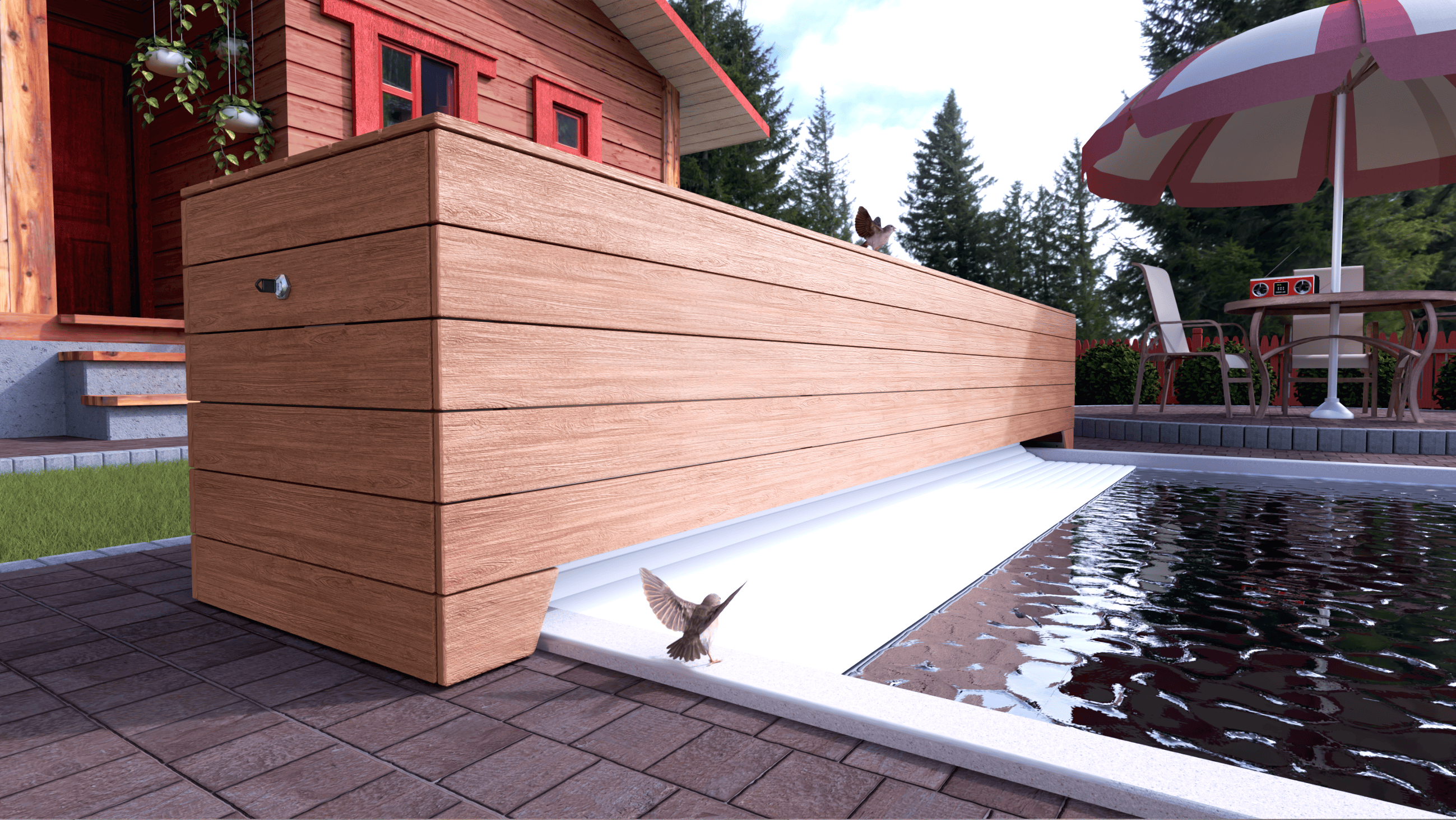 zwijarka nawodna Box, rolety basenowe Liderpool