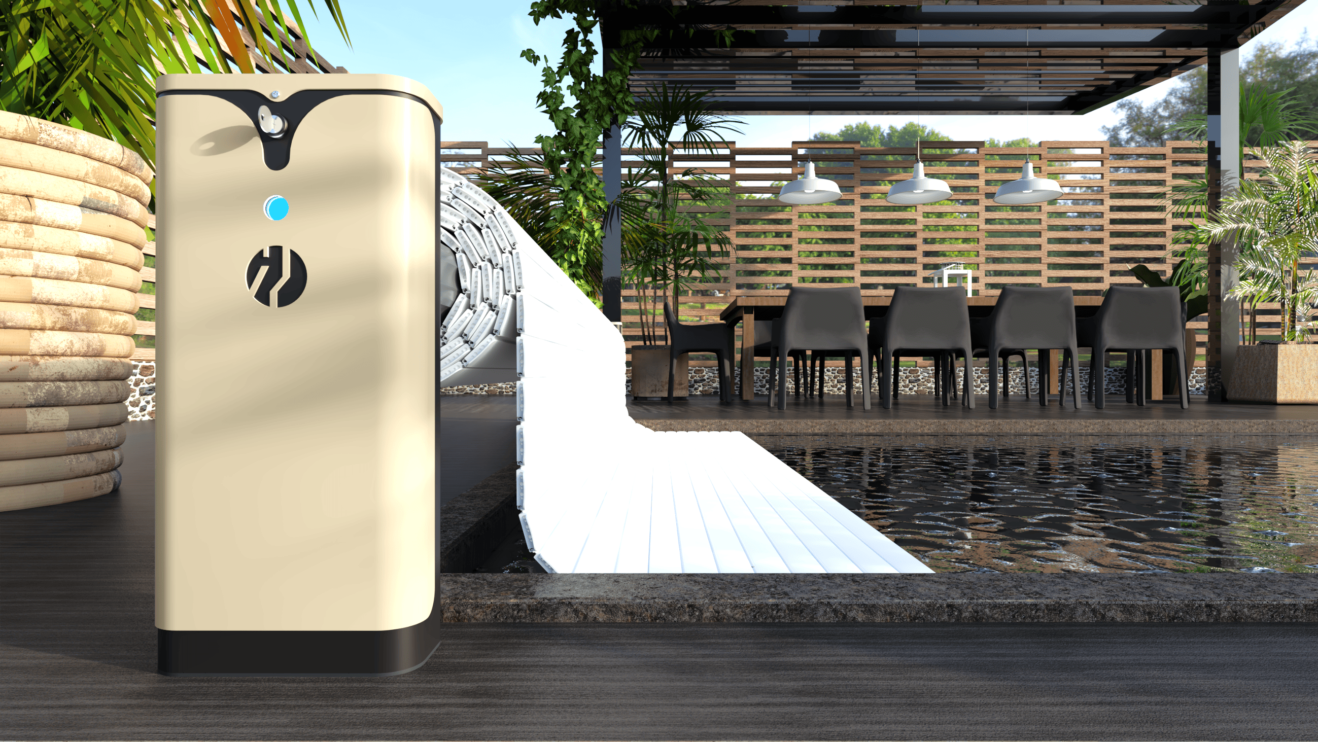 zwijarka nawodna Harmony, rolety basenowe Liderpool