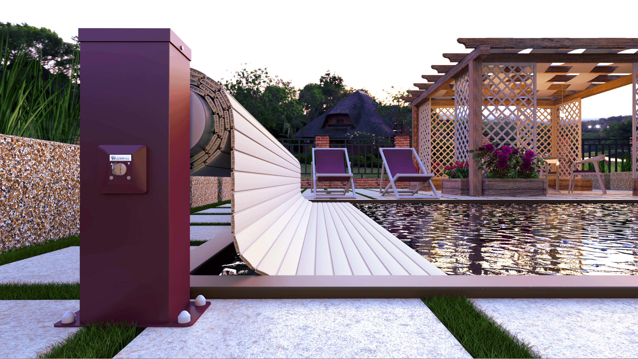 zwijarka nawodna Steel, rolety basenowe Liderpool