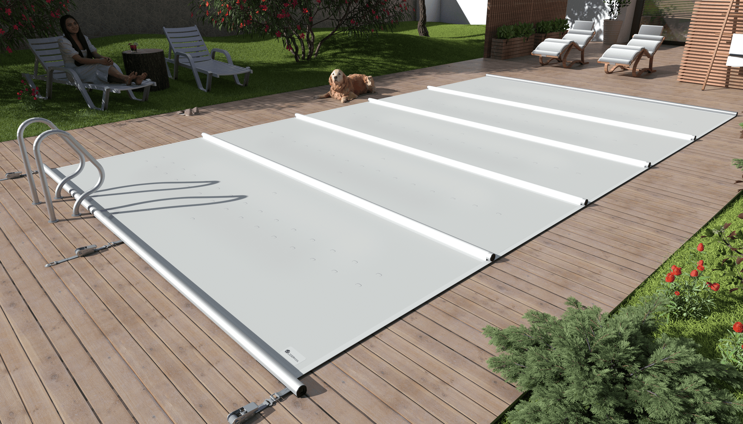 Basenowe przykrycie bezpieczne Tube / Tube Keder, przykrycie na wymiar basenu